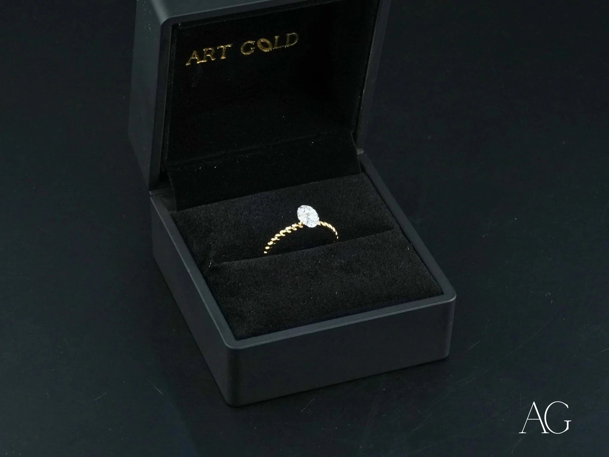 Twist of Brilliance Engagement Ring - Elegant Diamond Wedding Band for Women - Perfect for Proposals, Anniversaries & Special Occasions
