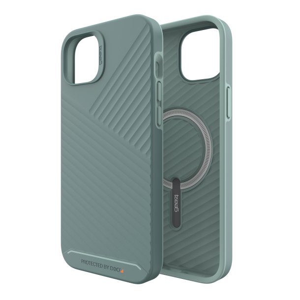 GEAR4 DENALI SNAP Case for iPhone 14 Plus - Shockproof Protective Cover with Military-Grade Drop Protection, Slim Fit Design, Green - Perfect for Outdoor Adventures & Daily Use