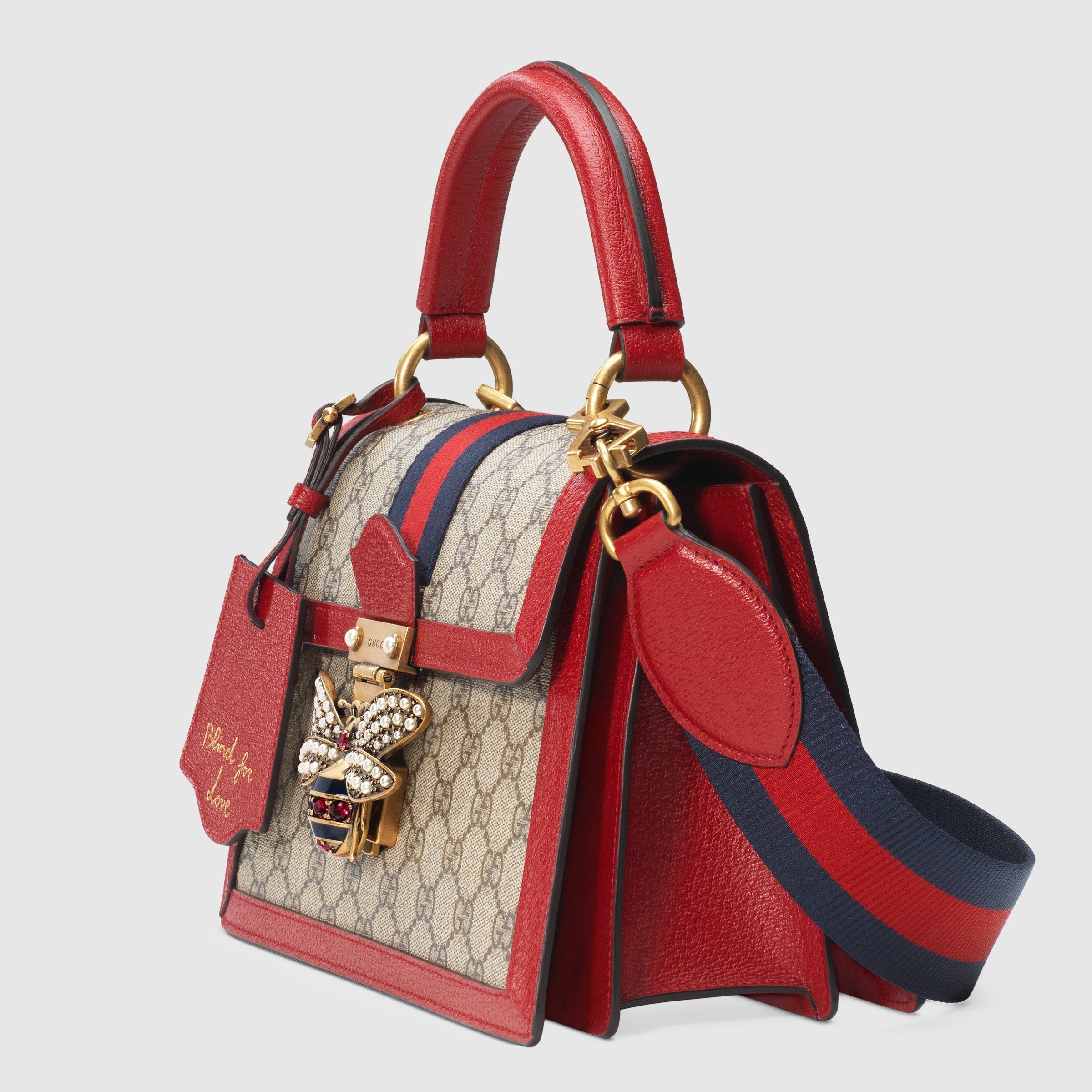 Gucci Queen Margaret GG Small Top Handle Bag in Red - Luxury Leather Handbag for Women, Perfect for Work, Parties & Everyday Use