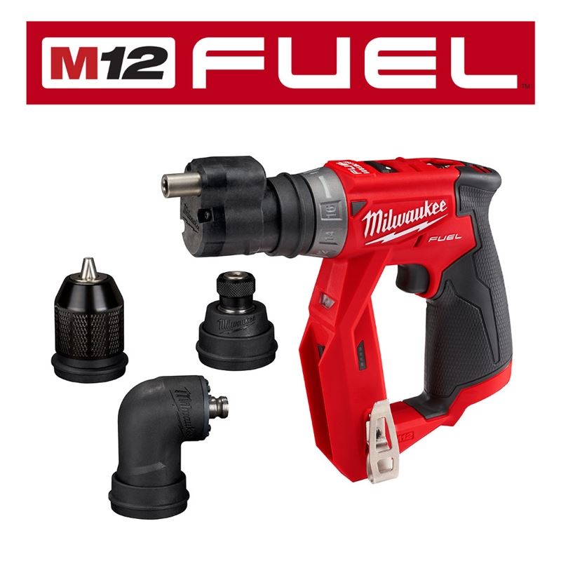 M12 FUEL 12V Brushless Cordless Drill/Driver Kit - Compact & Powerful Installation Tool for Electricians & DIY Projects