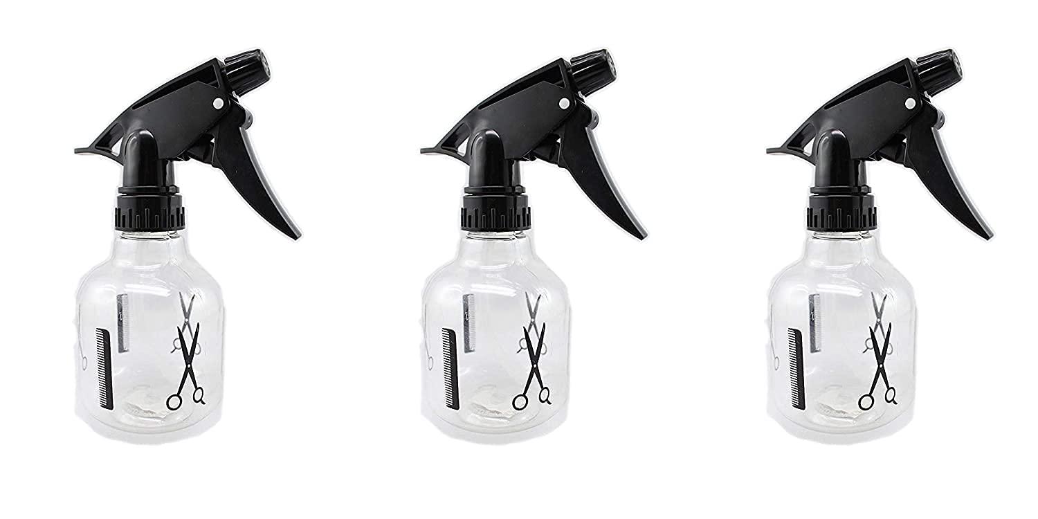 Premium 3-Pack Professional Empty Spray Bottles for Hair Styling, Facial Misting & Home Cleaning - BPA-Free Refillable Fine Mist Sprayer for Salon, Travel & DIY Projects
