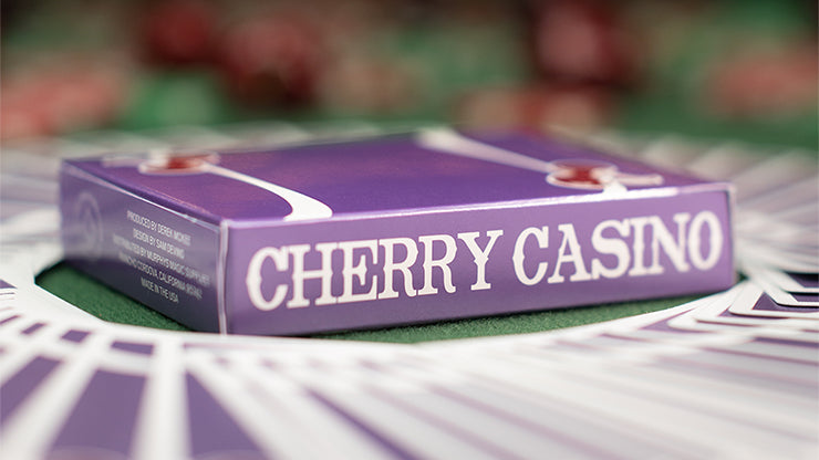 Cherry Casino Desert Inn Purple Playing Cards - Premium Quality for Poker, Blackjack & Casino Night Games