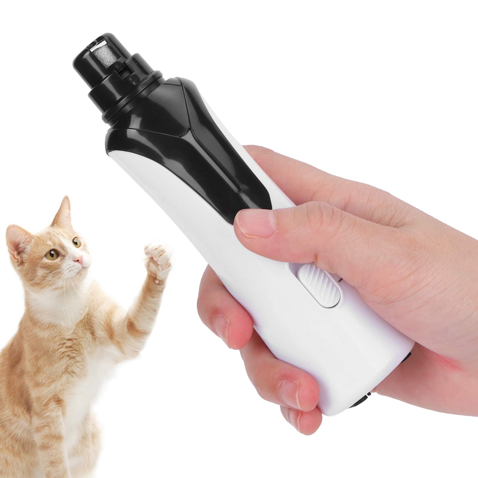Pet Nail Grinder with USB Charging - Safe & Quiet Dog Cat Nail Trimmer for Small to Large Pets - Perfect for Grooming at Home or Professional Use