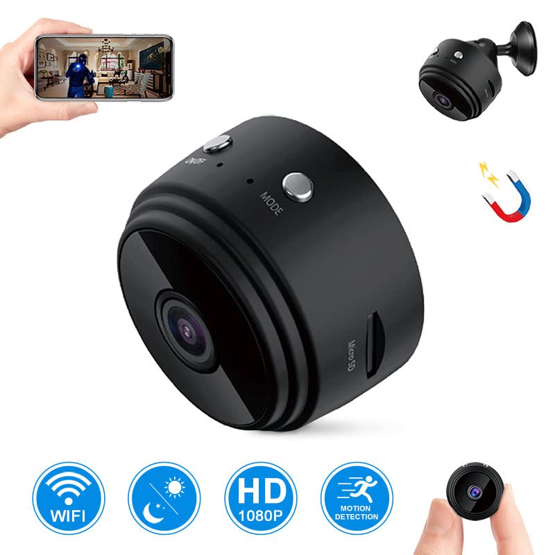 KMOCEPLY Mini Spy Camera - 1080P HD Wireless Hidden Camera with Night Vision & Motion Detection | Portable Nanny Cam, Baby Monitor & Home Security Surveillance for Indoor/Outdoor Use