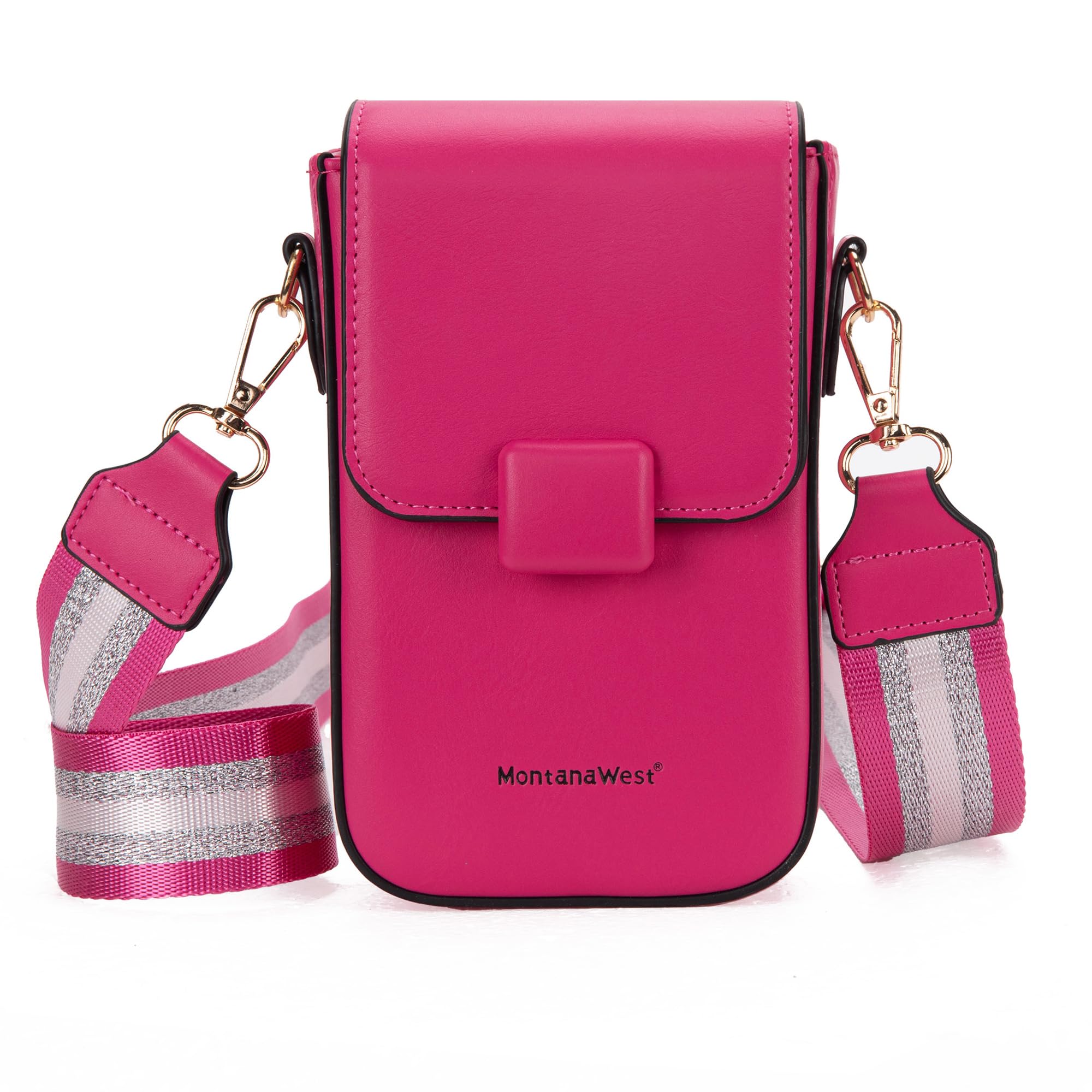 Montana West RFID Blocking Crossbody Phone Purse for Women - Small Mini Wallet Bag with Credit Card Slots | Anti-Theft Travel Essentials for Shopping, Commuting & Night Out