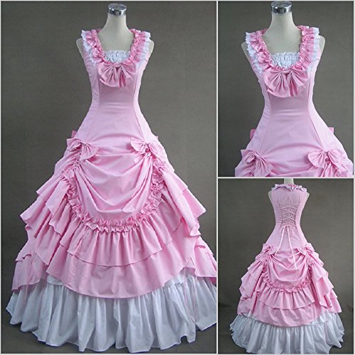 Victorian Gothic Dress for Women - Civil War Southern Belle Tea Party Ball Gown - Cosplay Costume for Historical Reenactment, Halloween & Themed Events