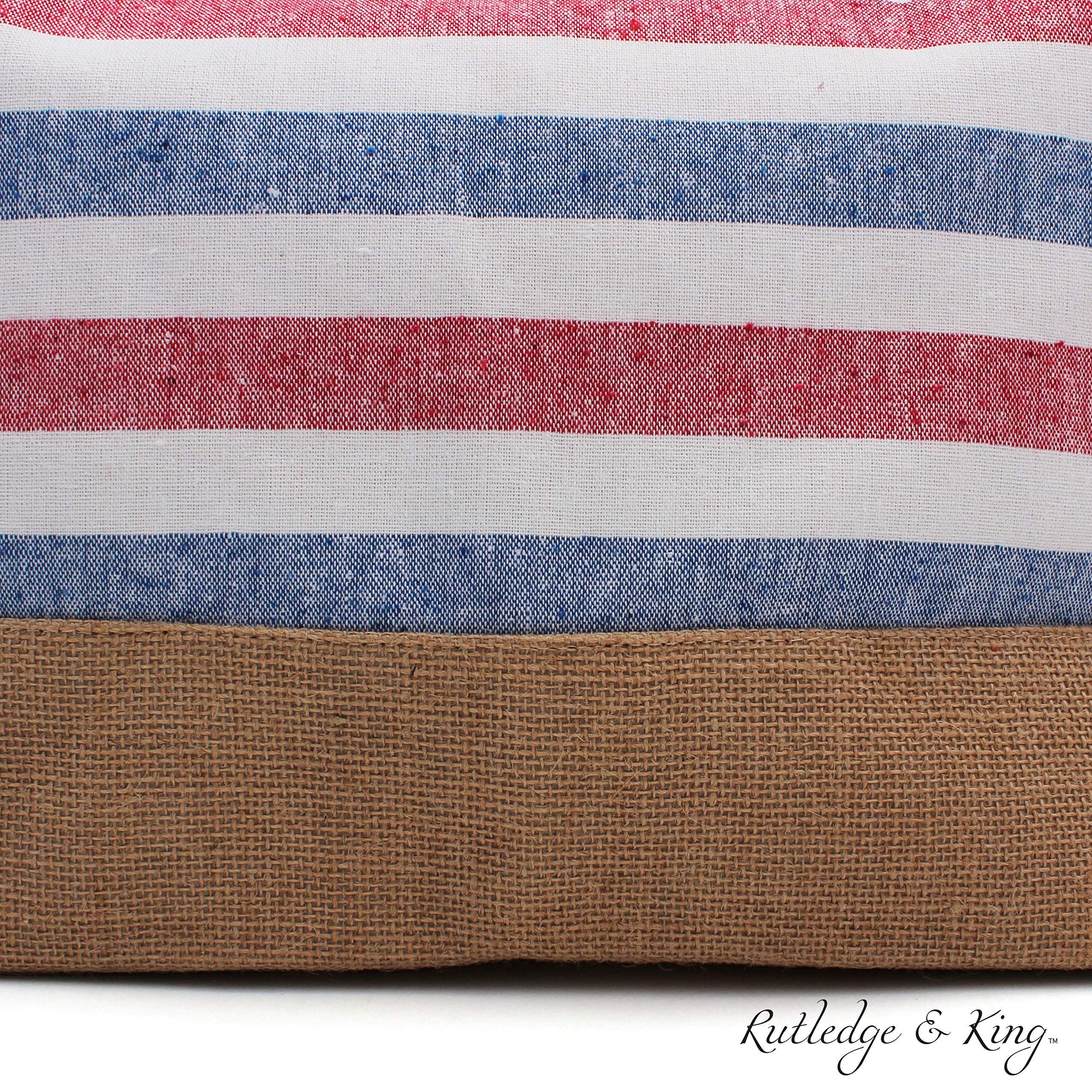 Rutledge & King Large Beach Tote Bag with Rope Handles - Stylish & Spacious Summer Tote for Women - Perfect for Beach, Pool, Travel & Shopping