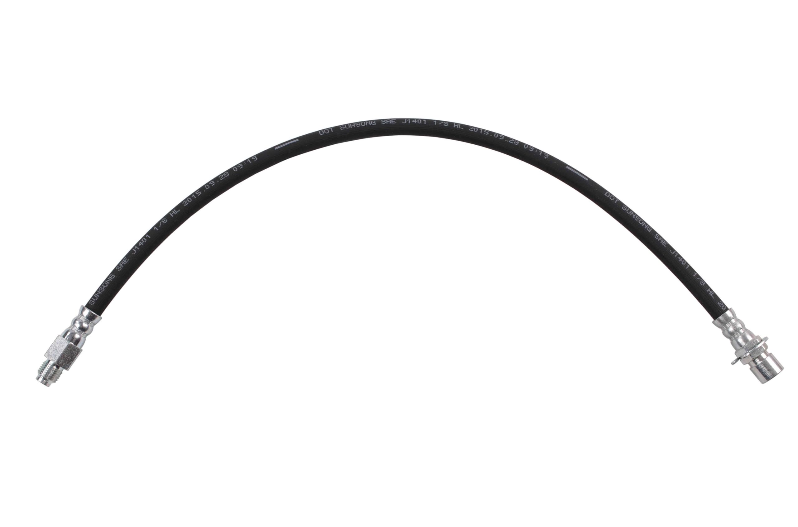 Sunsong 2204537 Brake Hydraulic Hose - High Performance Replacement for Cars, Trucks & SUVs - Durable DOT Approved Brake Line - Perfect for Off-Roading, Towing & Daily Commuting