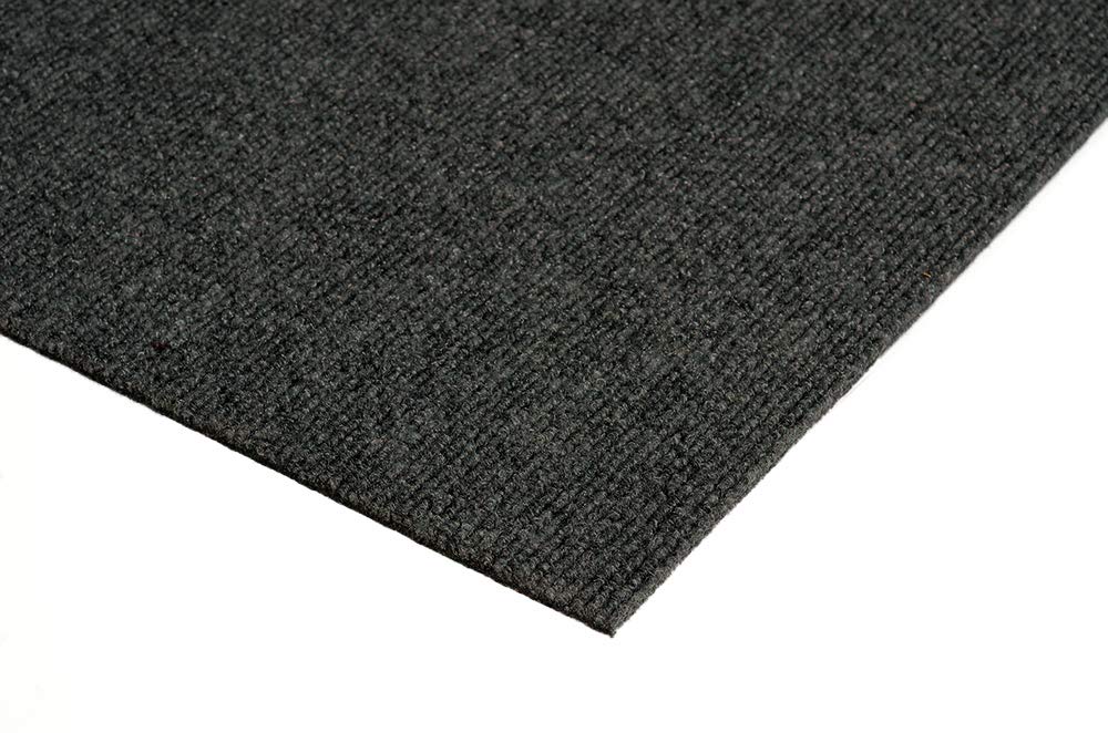 Premium Indoor/Outdoor Area Rug - 12' Round Black Ice - 100% Recycled PET Fiber from Purified Bottles - Durable & Eco-Friendly for Patio, Deck, or Living Room Decor