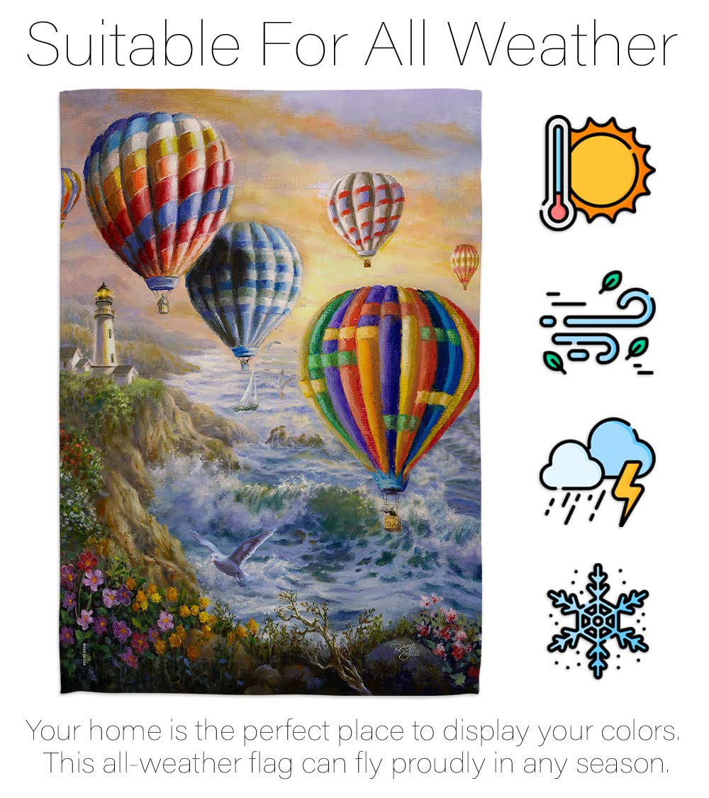 Summer Glow Coastal Flag Set 28x40