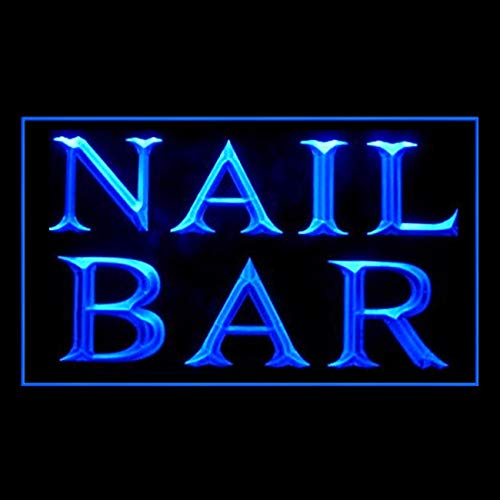 160142 Polish Nail Bar Trend LED Glamour Care Serenity Display LED Light Neon Sign - Perfect for Salon Decor, Nail Shop Lighting & Retro Home Bar Signage