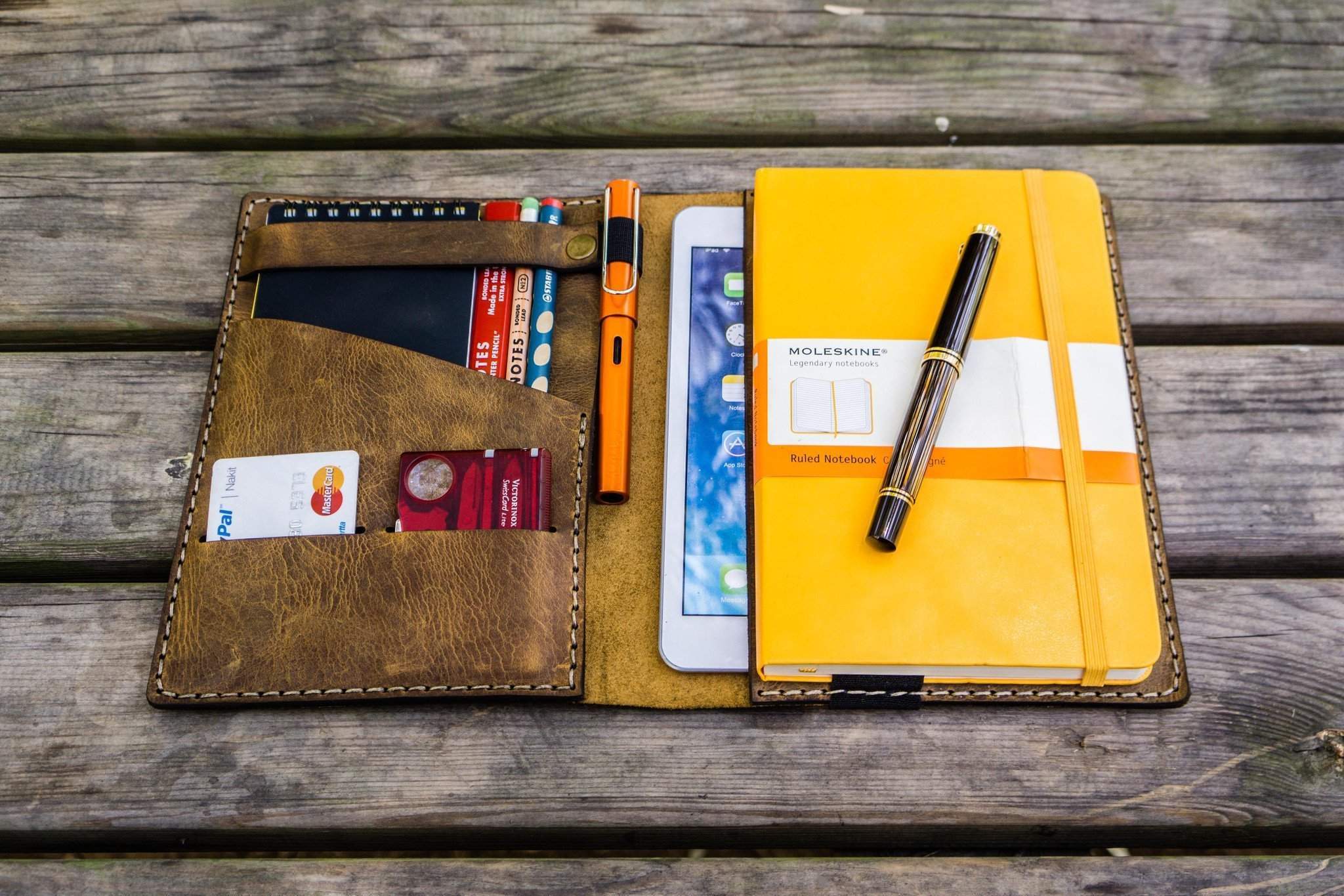 Premium A5 Leather Notebook Cover for Leuchtturm1917 - Crazy Horse Brown - Perfect for Journaling, Sketching & Business Meetings
