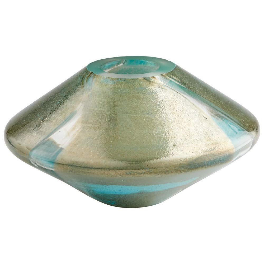 Cyan Design 07834 Stargate Vase - Small Glass Decorative Vase for Home Decor, Wedding Centerpiece, Floral Arrangement & Gift Ideas
