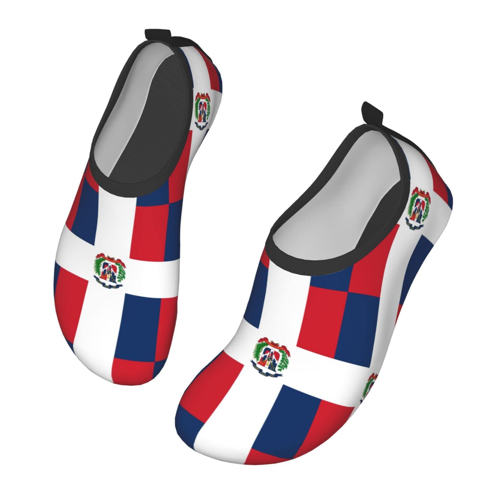 Dominican Republic Flag Water Shoes for Women & Men - Quick-Dry Beach Swim Shoes for Surfing, Pool, Outdoor Activities | Perfect for Beach Vacations, Water Sports & Summer Adventures