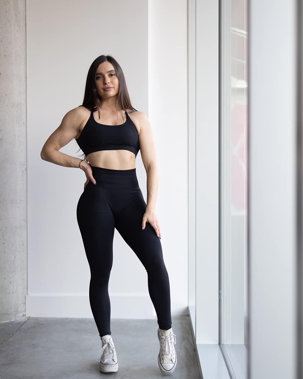 SUUKSESS Women's High Waist Seamless Butt Lifting Leggings - Tummy Control Yoga Pants for Workout, Running & Gym | Comfortable & Stretchy Activewear for Fitness & Daily Wear