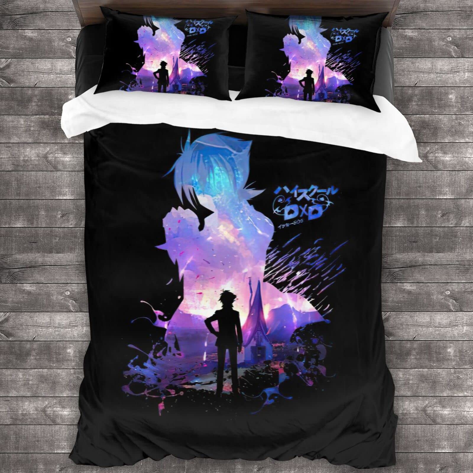 Anime High School DxD 3D Printed Bedding Set - 3 Piece Duvet Cover (86