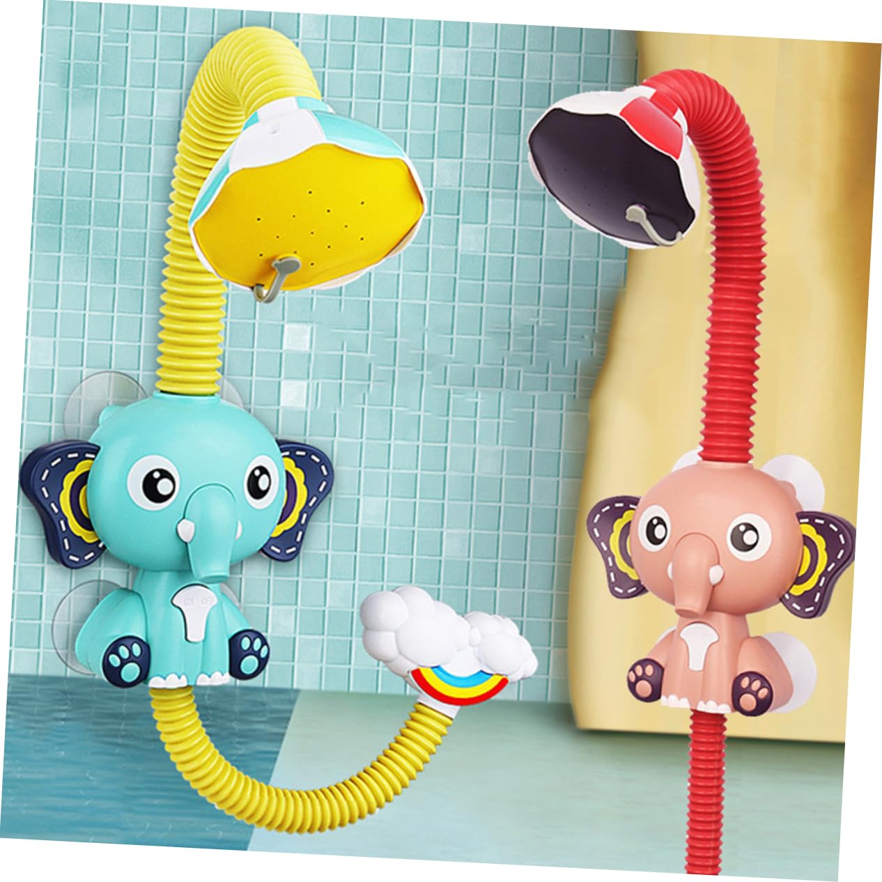 Totority 1pc Green Water Spray Shower Toy for Kids - Fun Bathtub Fountain & Bath Time Play - Perfect for Toddler Sensory Play and Baby Bath Time Entertainment