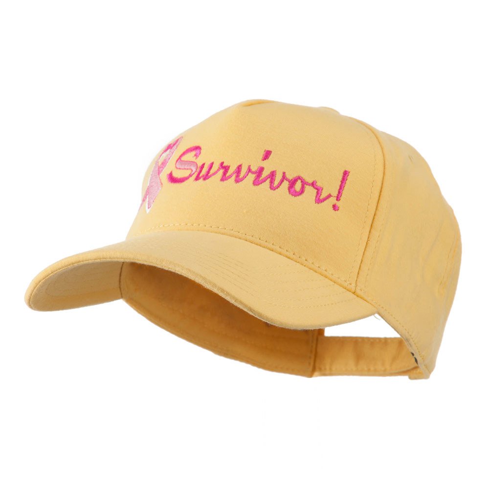 Breast Cancer Survivor Embroidered Ribbon Cap - Pink Ribbon Awareness Hat for Women & Men - Perfect for Support Events, Fundraisers & Daily Wear