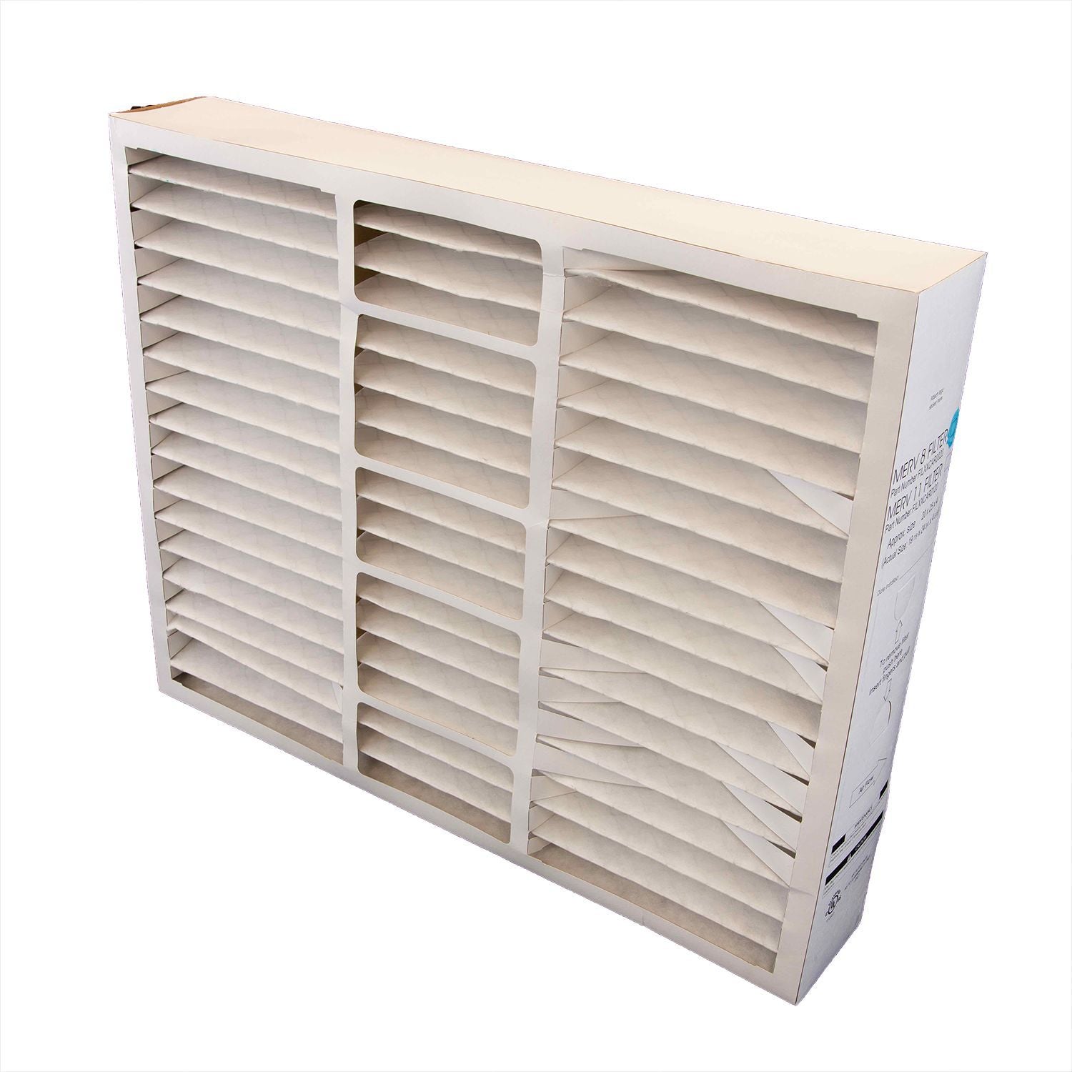 Carrier FILXXCAR0016 16x25x4 MERV 8 Air Filter Replacement - Perfect for HVAC Systems, Furnaces, and Air Purifiers in Homes & Offices