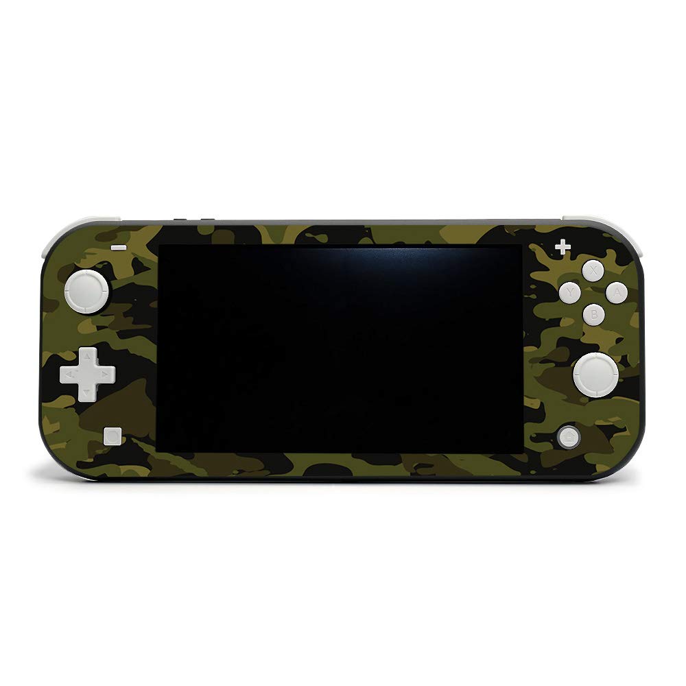 MightySkins Protective Vinyl Decal Wrap Cover for Nintendo Switch Lite - Green Camouflage Design | Durable, Scratch-Resistant Skin | Easy to Apply & Remove | Made in USA | Perfect for Gaming, Travel & Personalization