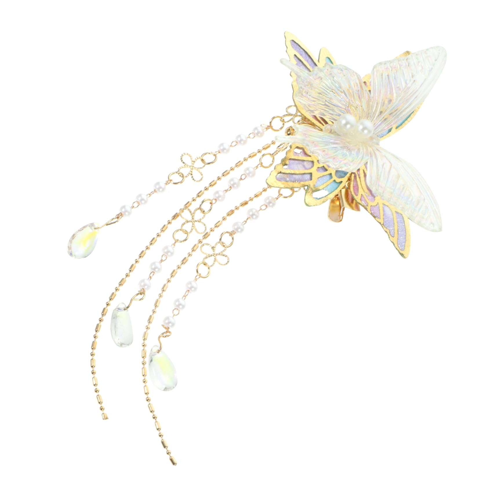 Elegant Moving Butterfly Hair Clip for Women - Adjustable Side Barrette Hair Accessories for Parties, Weddings & Everyday Wear