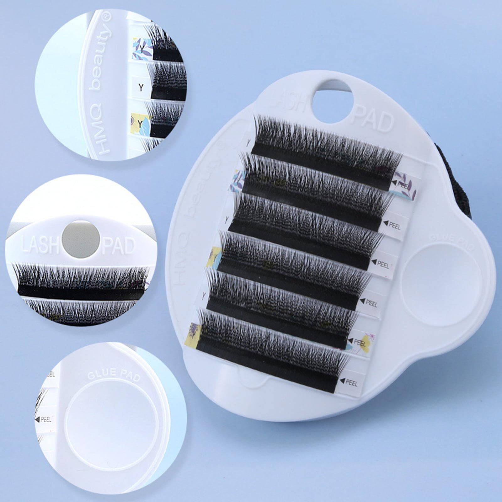 Professional Eyelash Extension Hand Plate & Lash Holder with Adjustable Wrist Strap - Perfect for Salon, Spa & Home Lash Application
