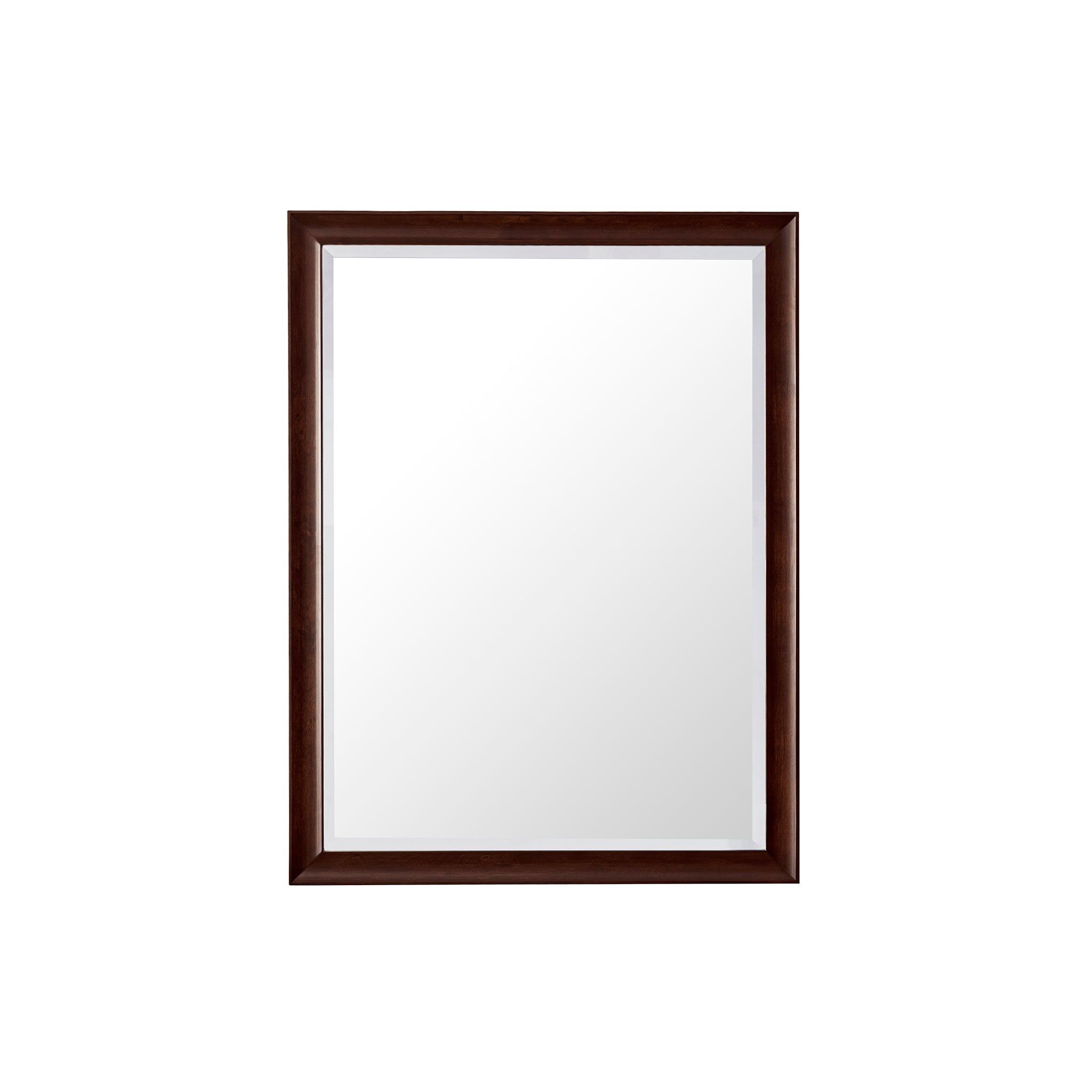 Glenbrooke 30-Inch Wall Mirror in Burnished Mahogany Finish - Perfect for Living Room, Bedroom, or Entryway Decor
