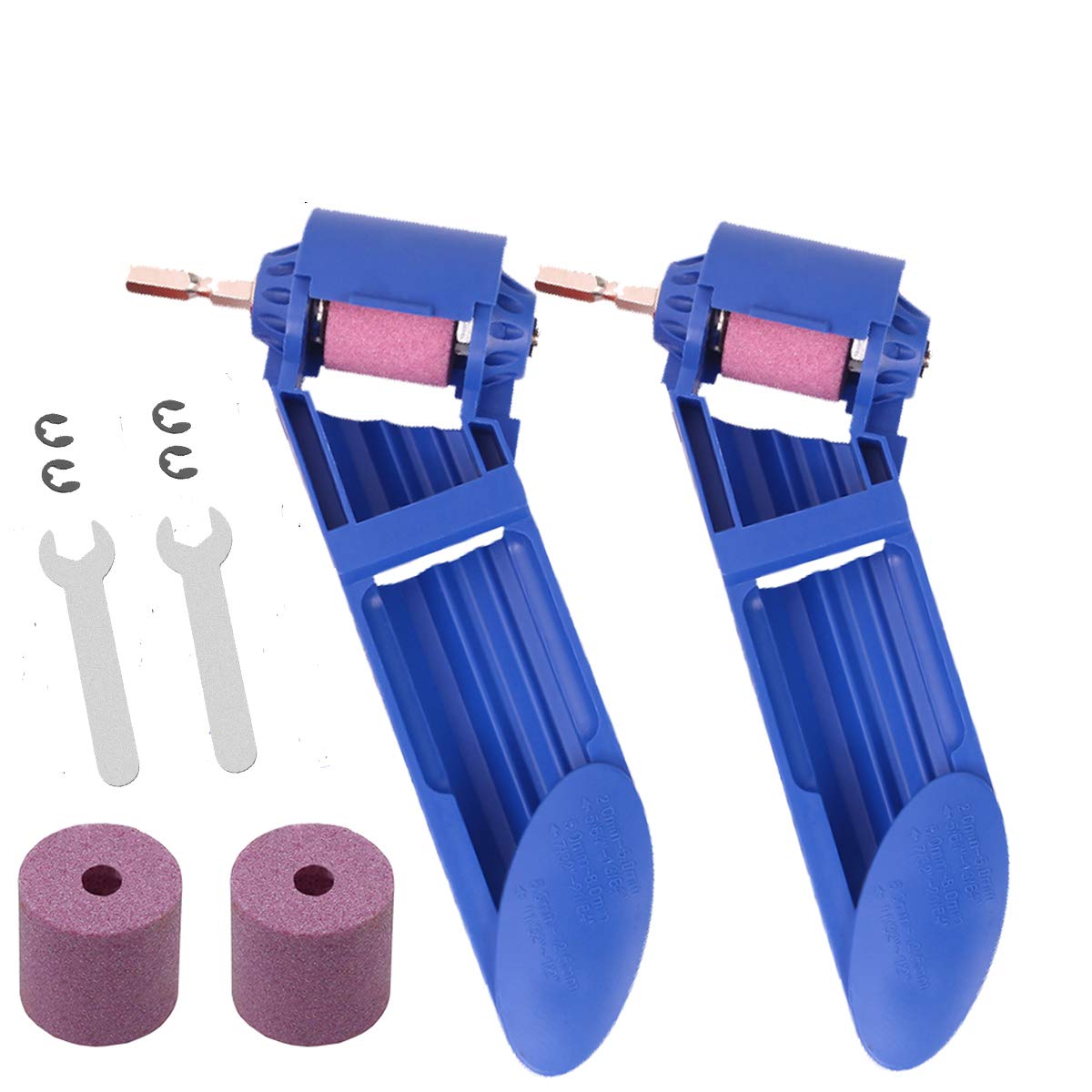 Diamond Drill Bit Sharpener (2 Pack) - Portable Sharpening Tool for Iron Drills 2-12.5mm | DIY & Metalworking