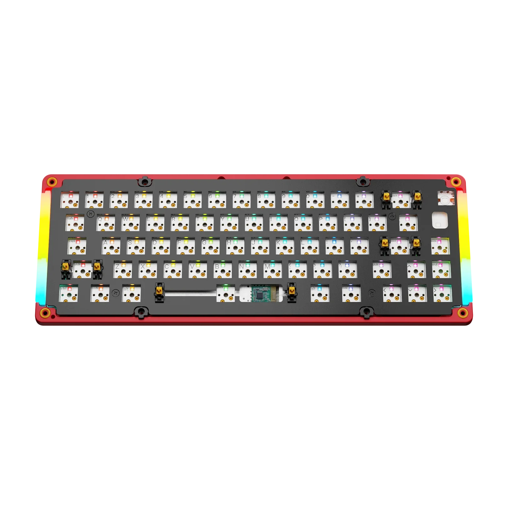 GMMK 3 65% Mechanical Keyboard Bottom Case - Limited Edition Metal Punk Red | Durable Aluminum Frame for Gaming & Typing Enthusiasts | Perfect for PC Setup, Office Work & Esports Tournaments