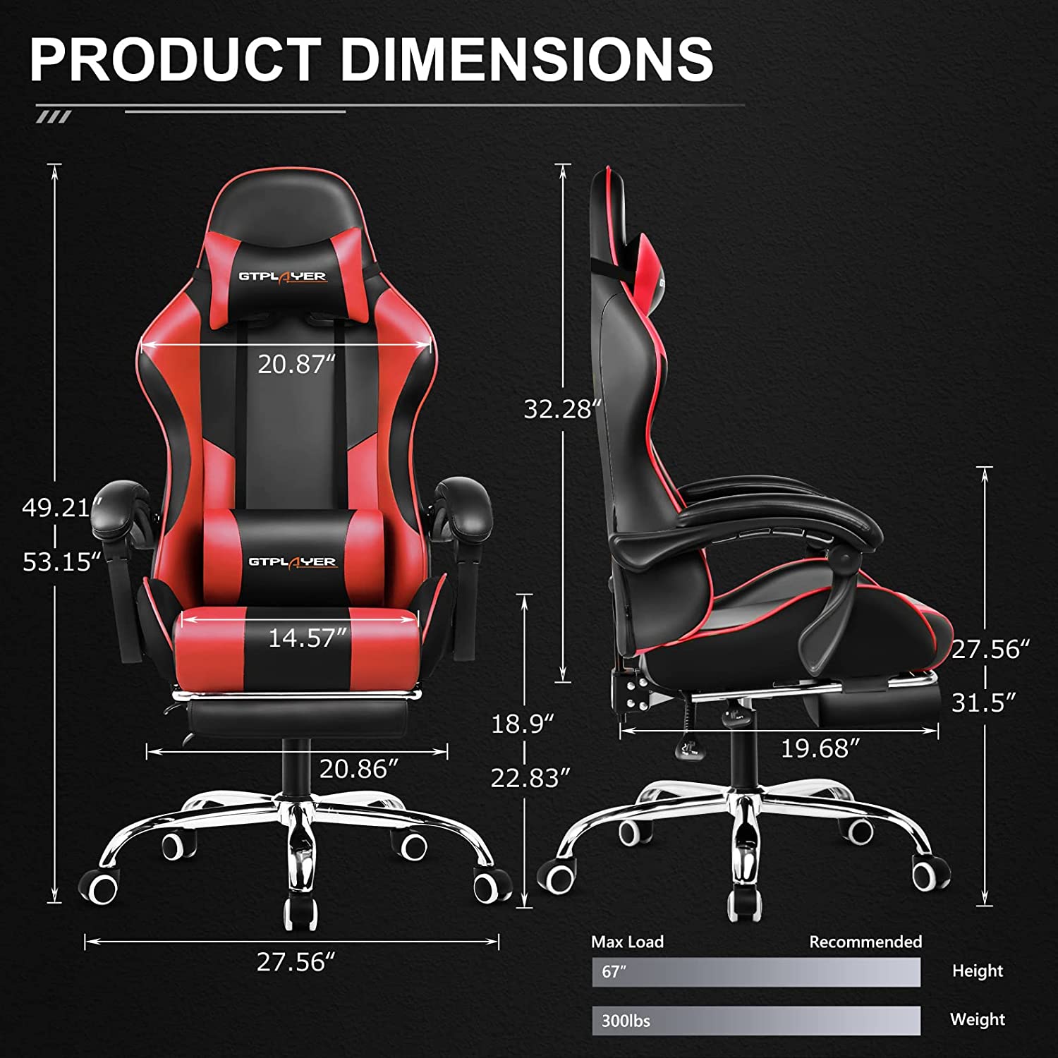 GT800A Adjustable Footrest for Office & Home - Ergonomic Support for Comfortable Work & Relaxation | Perfect for Desks, Chairs, and Standing Workstations