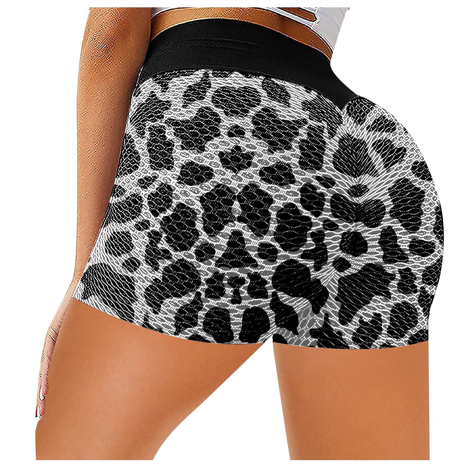 Posijego Women's Summer & Fall Patchwork Sport Pants - Graphic Print Gym Shorts for Running, Yoga & Casual Wear | Trendy 2022 A5 Collection