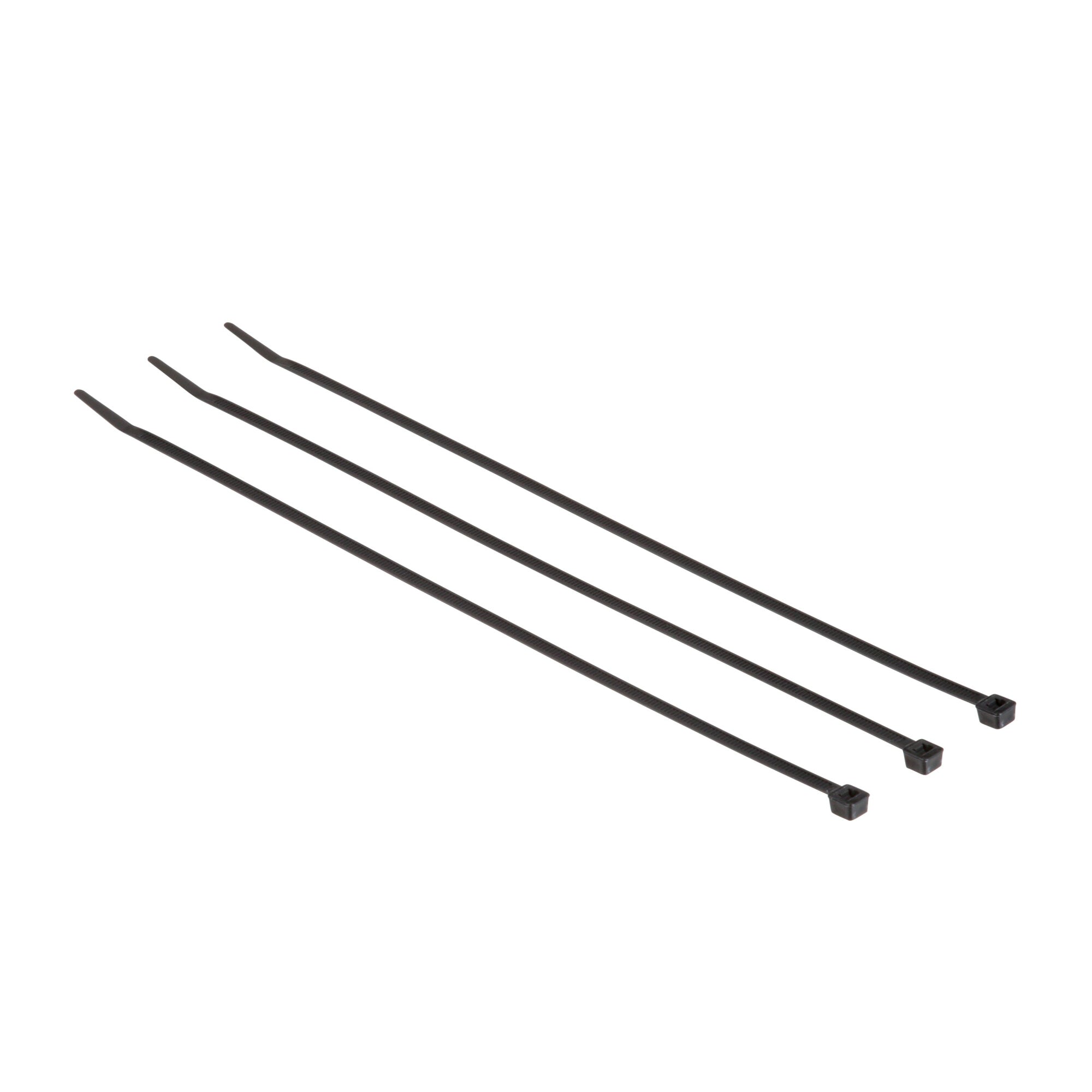 3M CT11BK50 C Black Cable Ties with Curved Tip for Fast Threading & Installation - Ideal for Home, Office & Industrial Wire Management