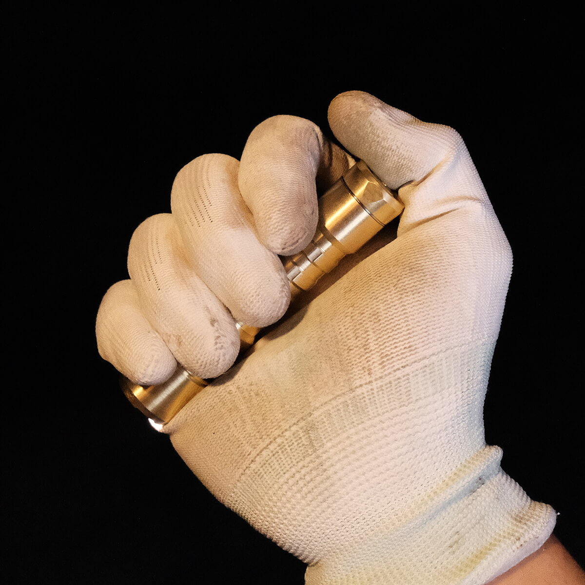 Vosteed X ReyLight Brass Pineapple Flashlight - EDC Pocket Light for Camping, Hiking & Outdoor Adventures