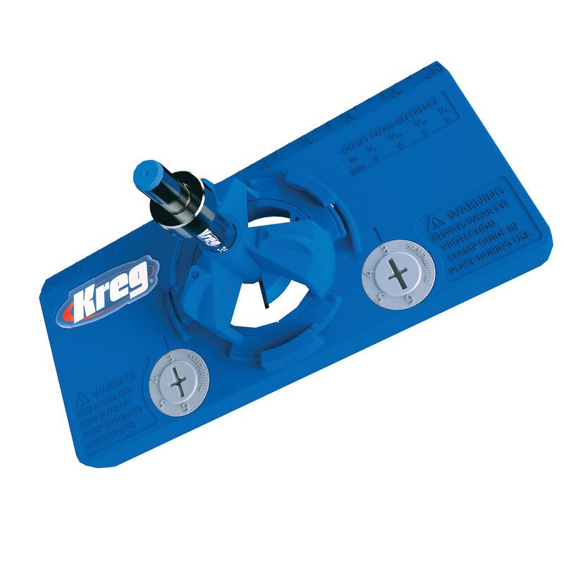 KREG KHI Concealed Hinge Jig Kit - Heavy Duty Cabinet Door Hinge Installation Tool for Woodworking Projects | Perfect for DIY Home Improvement and Professional Cabinet Making