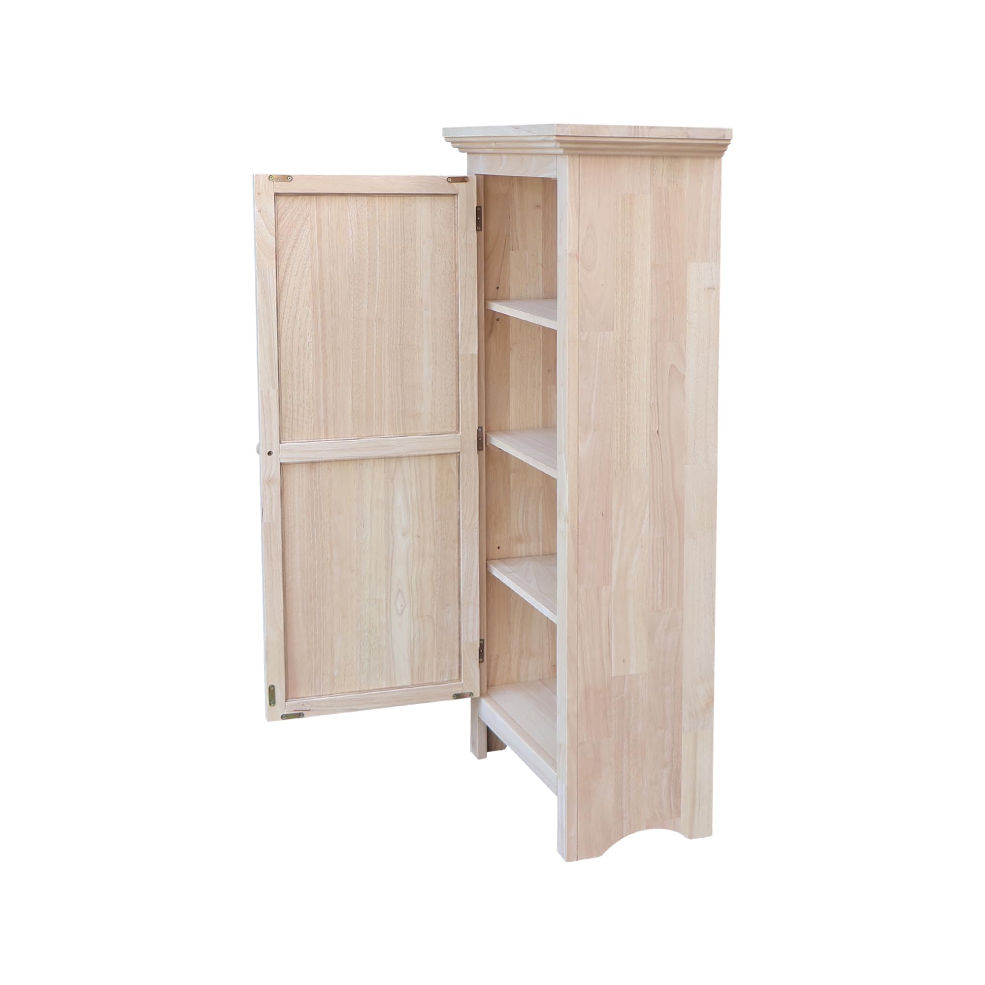 Single Jelly Cabinet - Solid Parawood Kitchen Pantry Storage (22.8
