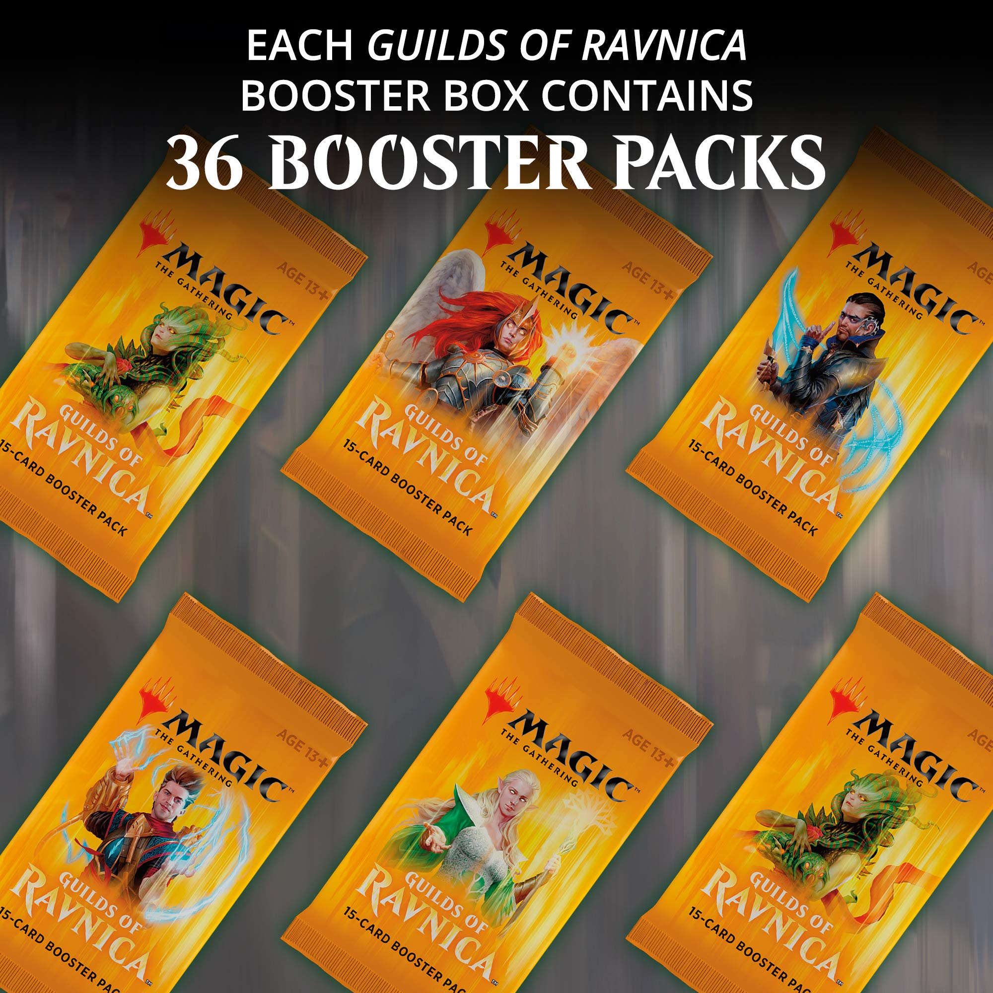 Magic: The Gathering Guilds of Ravnica Booster Box - 36 Packs for MTG Card Game, Collectible Trading Cards for Deck Building & Tournaments - Perfect for Game Nights & Competitive Play