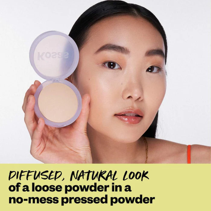 Kosas Cloud Set Baked Setting & Smoothing Powder - Talc-Free, Vegan Makeup Setting Powder for Flawless Finish | Perfect for Oily Skin & Long-Lasting Makeup All Day