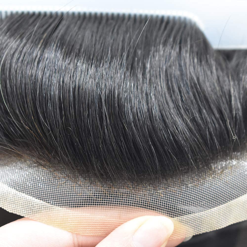Premium Mono Men's Hair System Toupee - 6