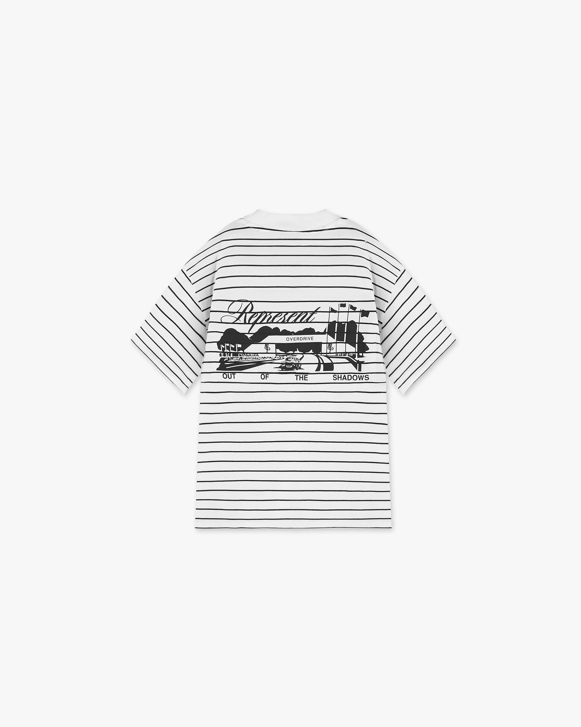 Raceway Stripe T-Shirt - Comfortable Cotton Men's Tee for Casual Wear, Sports & Everyday Outfits