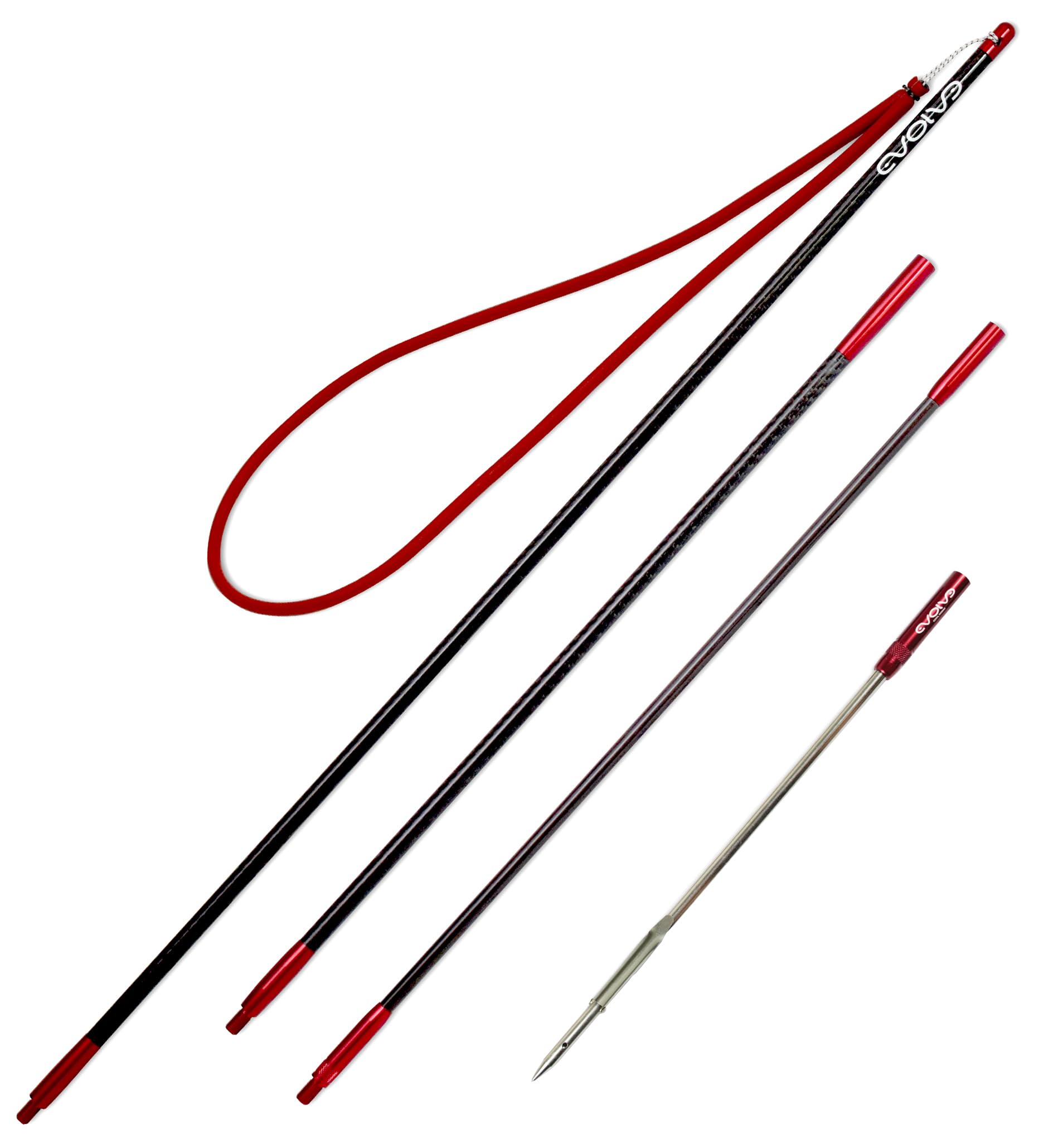 Evolve Carbon Fiber Travel Pole Spear for Spearfishing, Free Diving & Scuba Diving - Lightweight & Durable Underwater Hunting Gear for Ocean Adventures