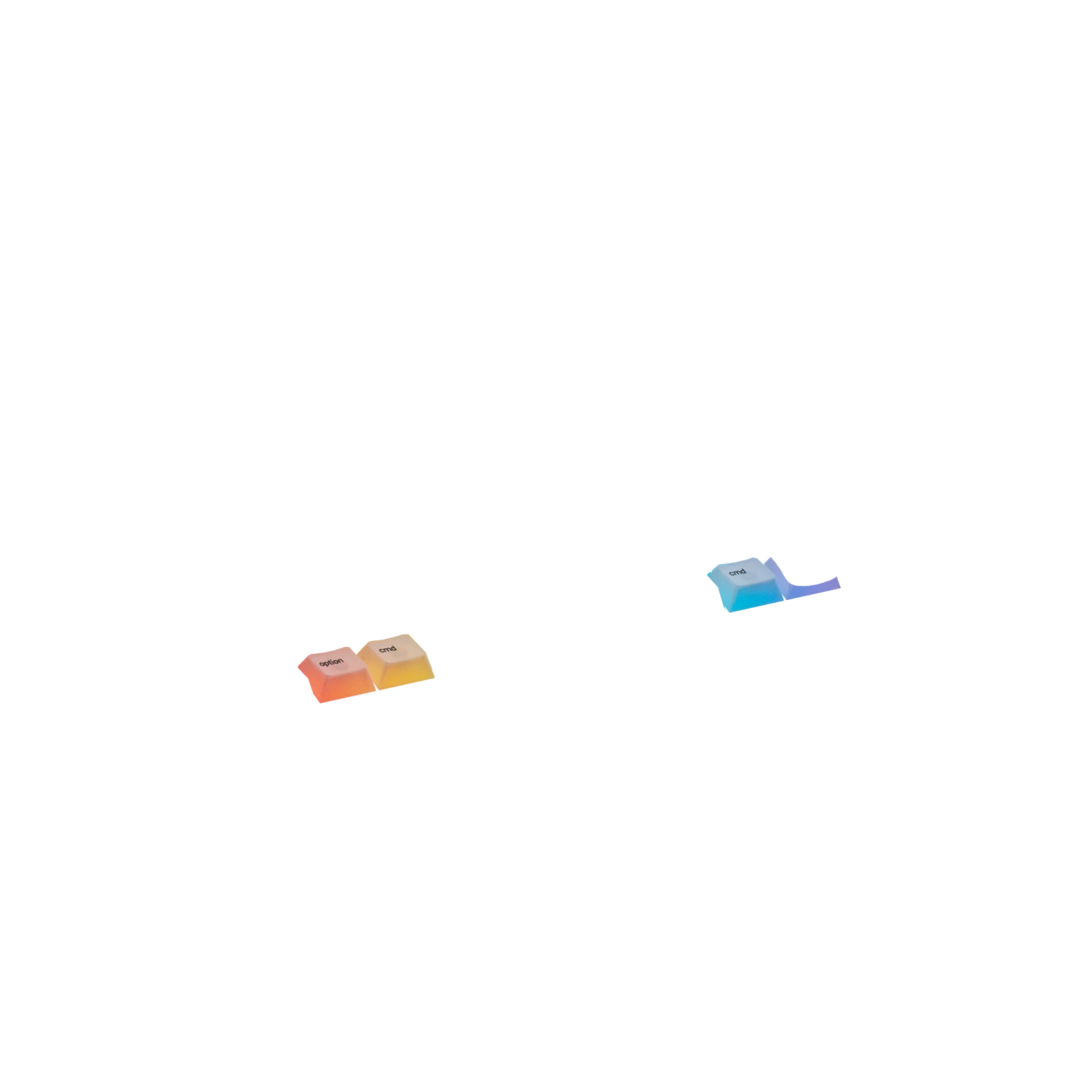 Polychroma Keycaps for Mechanical Keyboards - Custom RGB Backlit Keycaps for UK Layout (Ideal for Gaming, Typing & Office Use)