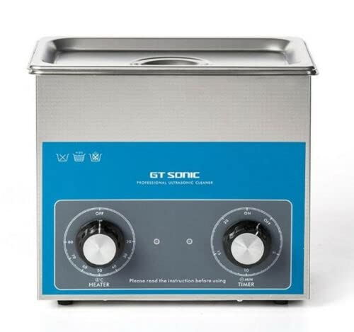 Stainless Steel 3L Industrial Ultrasonic Cleaner with Heater & Timer - Professional Jewelry, Dental Tools, and Eyeglass Cleaning Equipment for Home & Commercial Use