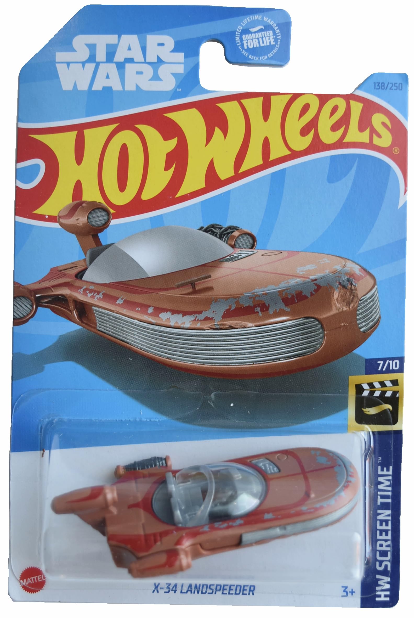 Hot Wheels X-34 Landspeeder Star Wars Die-Cast Car - HW Screen Time Series 7/10 - Collectible Toy for Kids & Adults - Perfect for Display, Play & Star Wars Fans Collection