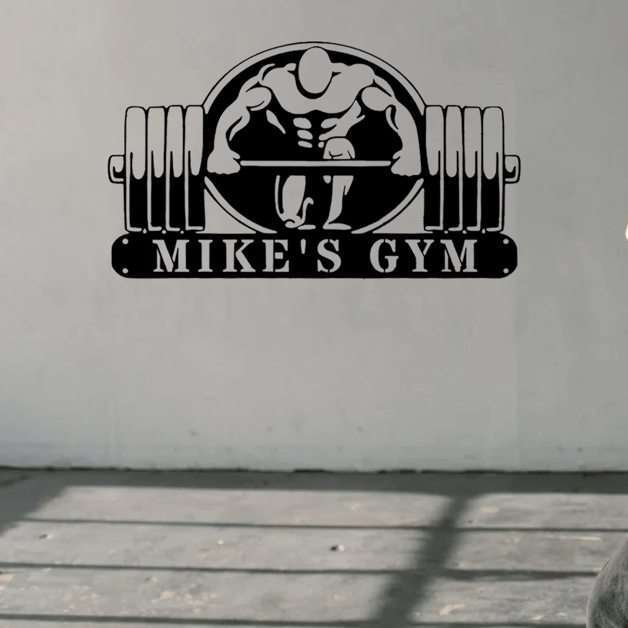 Custom Gym Metal Wall Signs - Personalized Fitness Wall Art for Home & Gym Decor - Weightlifting Gifts - Workout Room Sign | Perfect for Home Gyms, CrossFit Studios & Fitness Enthusiasts
