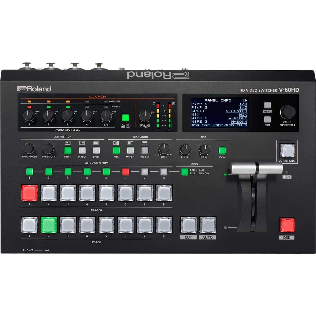 Roland V-60HD STR Professional HD Video Switcher with UVC-01 USB Streaming Bundle - Perfect for Live Events, Church Broadcasts & Online Streaming