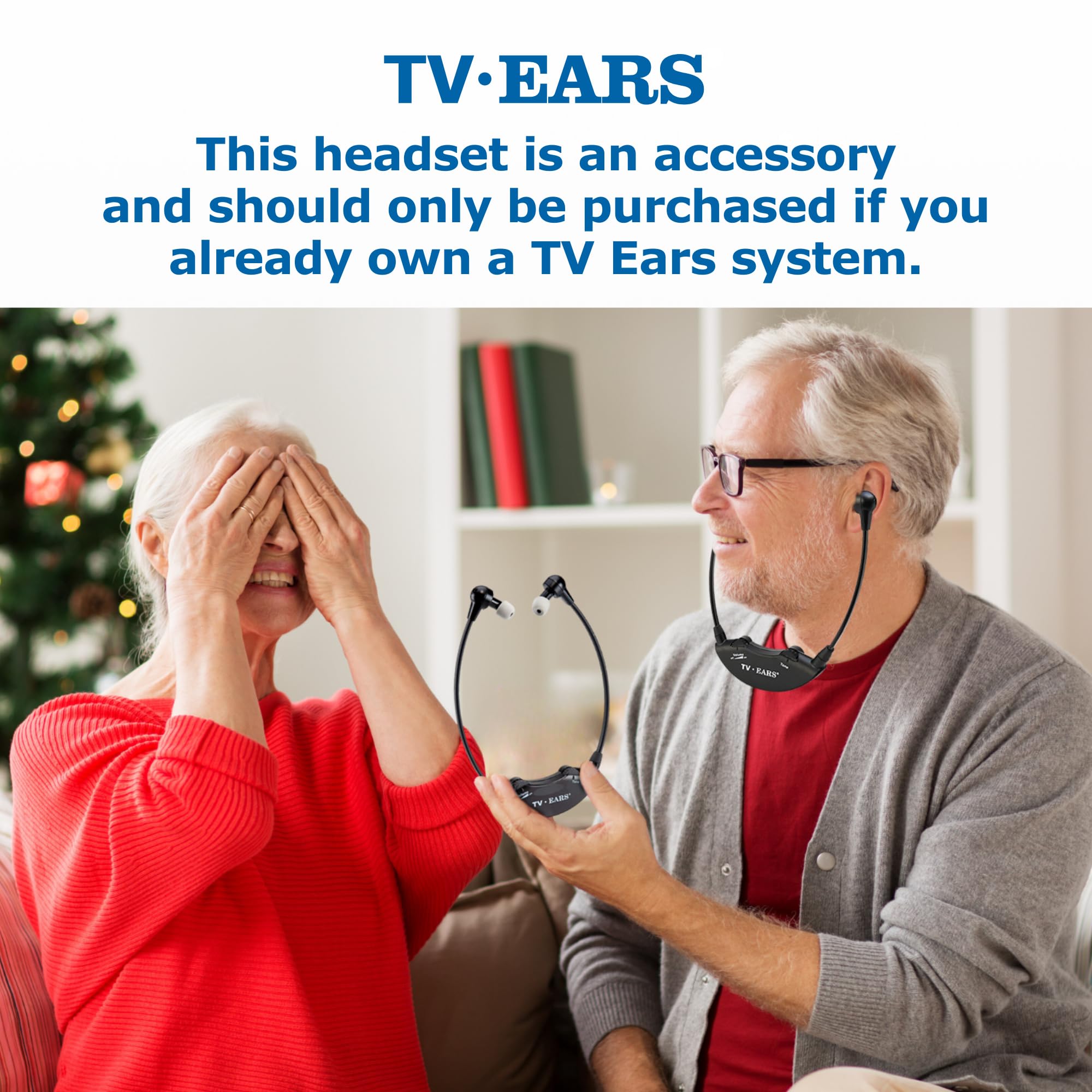 TV EARS Additional Wireless Headset - Compatible with All 5.0 Analog & Digital TV Ears Systems - Hearing Assistance for Seniors & Hearing Impaired - Perfect for Home Entertainment & Clear Audio Experience