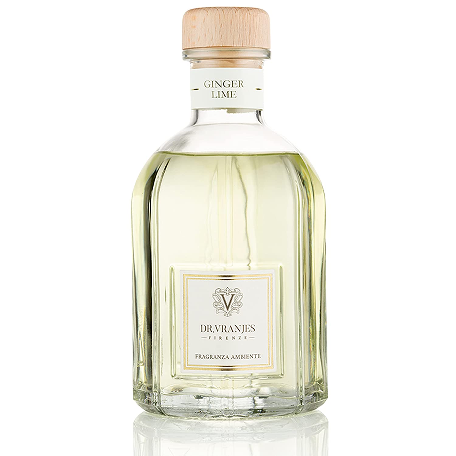 Dr. Vranjes Premium Ginger & Lime Reed Diffuser 250ml - Long-Lasting Aromatherapy for Home, Office & Spa Relaxation