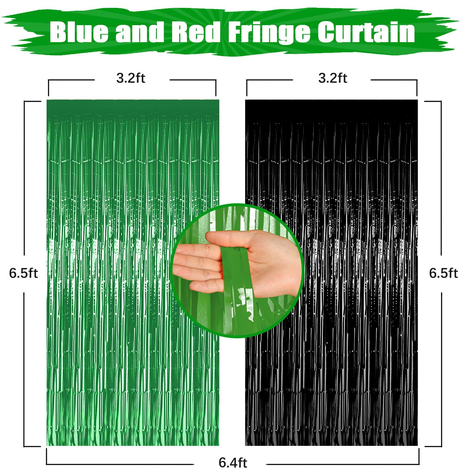 2025 Graduation Party Decorations Kit - Green Balloon Garland Arch, Mylar Foil Fringe Curtain for Class of 2025 High School & College Graduation - Perfect for Graduation Ceremony Decor, Photo Backdrops & Celebration Parties