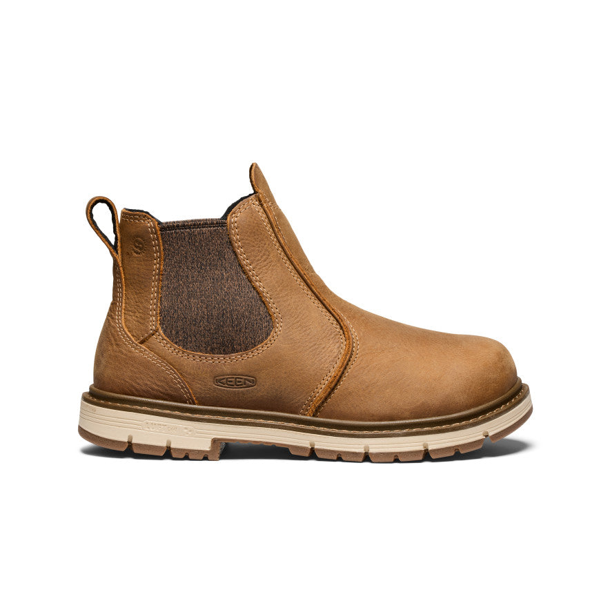 Women's San Jose Chelsea 90° Heel Boots - Soft Toe Comfortable Work Boots for Women | Belgian/Gum Sole | Perfect for Construction, Warehouse & Outdoor Jobs