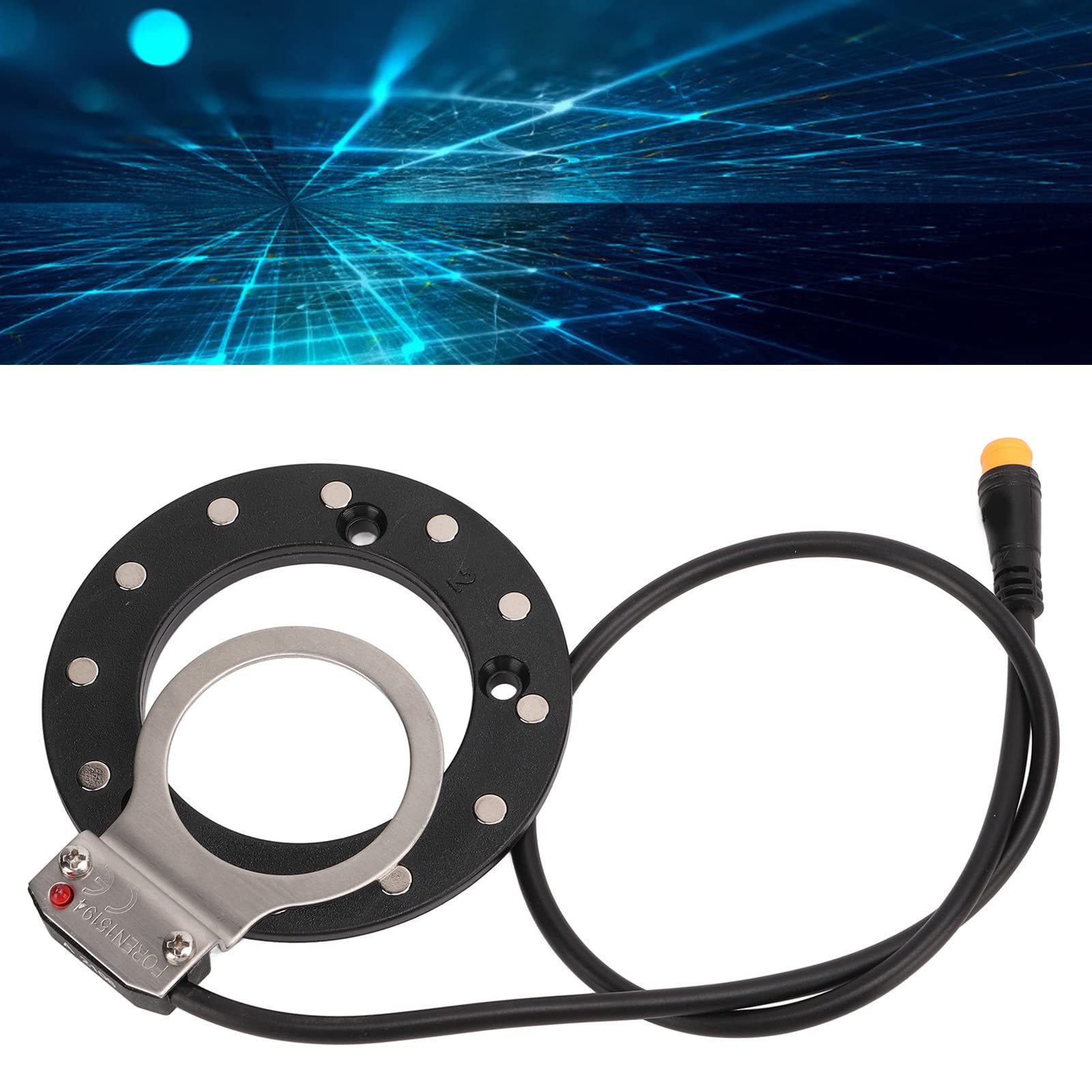High Sensitivity 12-Magnet Right Dual Hall Sensor Electric Bike Pedal Assist Sensor - Big Hole Design for E-Bike Conversion Kits (Perfect for DIY Electric Bicycle Upgrades & Commuting)